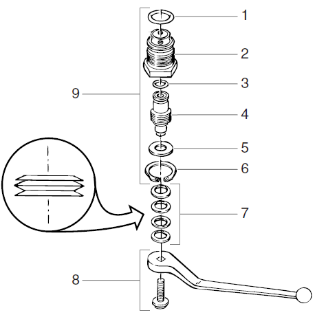 EP2300se Prime/Spray Valve Cartridge Parts